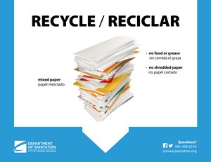 Recycle At School & Office - Mixed Paper / Papel Mezclado Thumbnail
