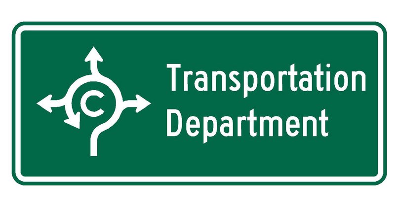 Transportation Department Sign